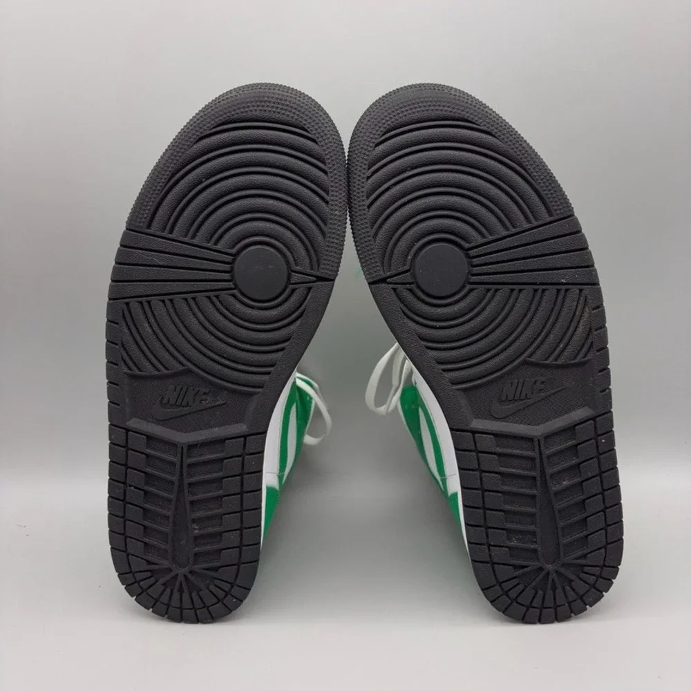 Nike Air Jordan Shoes Mens Size 10 Lucky Green White 1 Mid Colorblock DQ8426-301